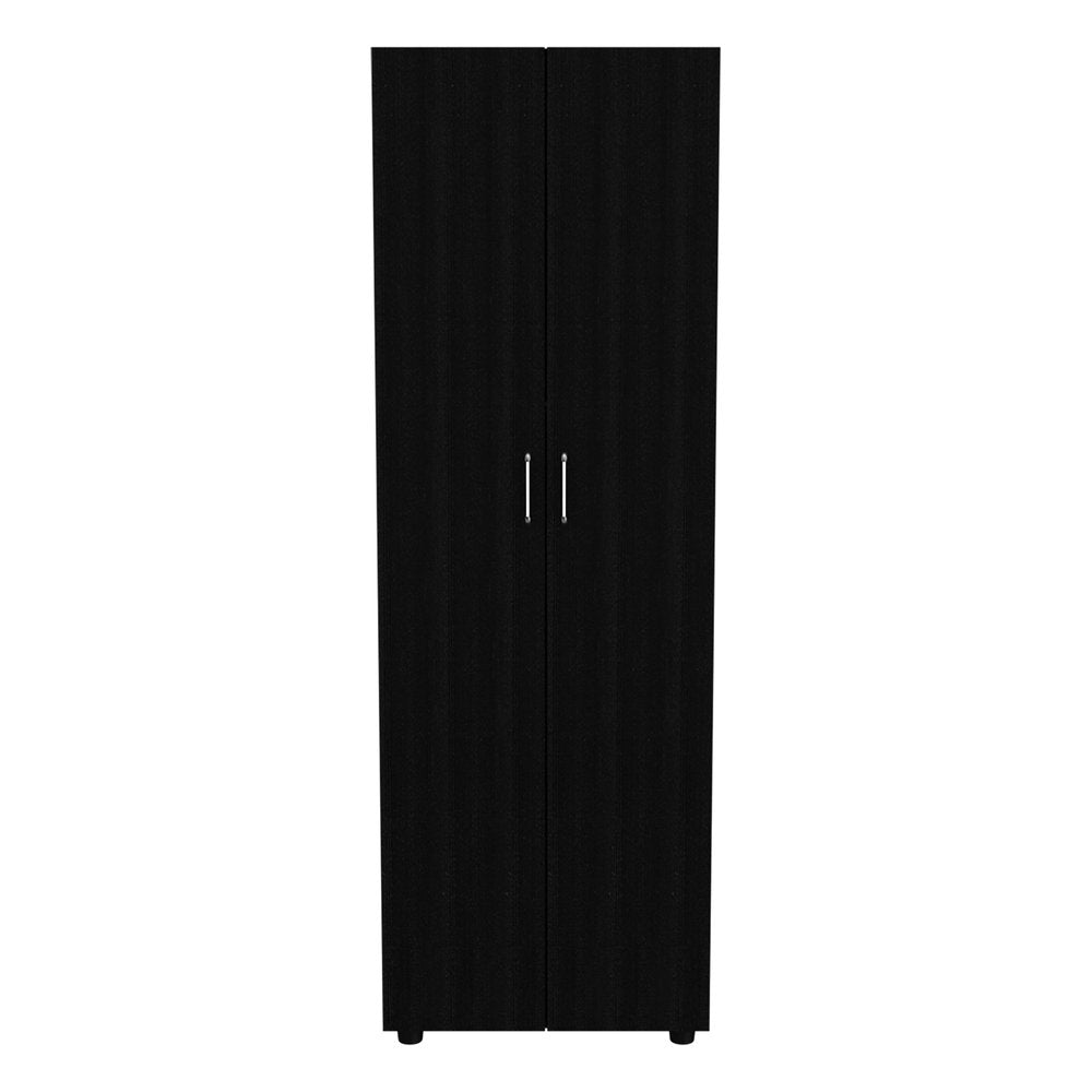 19" Black Wood Corner Accent Chest — view 1