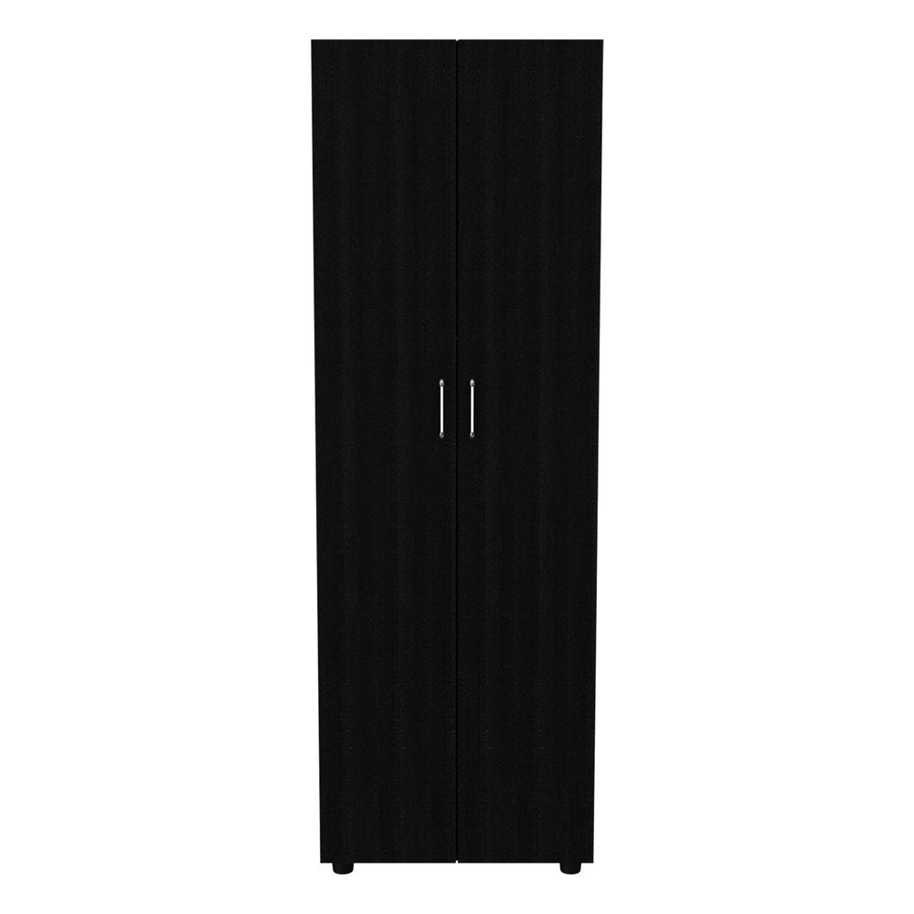 19" Black Wood Corner Accent Chest — view 3