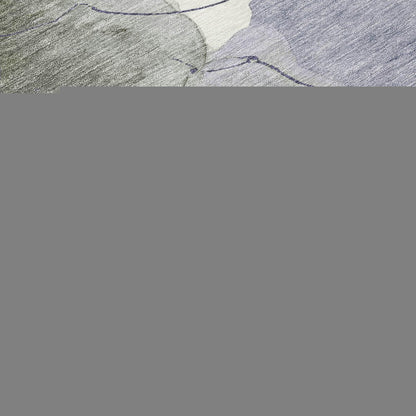 8' X 10' Lavender And Ivory Abstract Washable Indoor Outdoor Area Rug HomeRoots