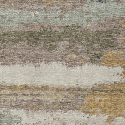 10' X 14' Taupe And Ivory Abstract Washable Indoor Outdoor Area Rug HomeRoots