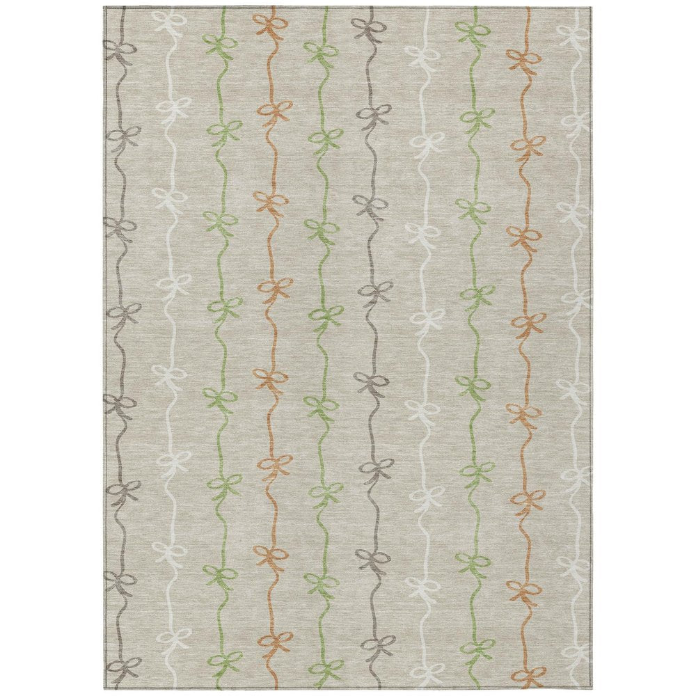 3' X 5' Beige And Gray Southwestern Washable Indoor Outdoor Area Rug HomeRoots