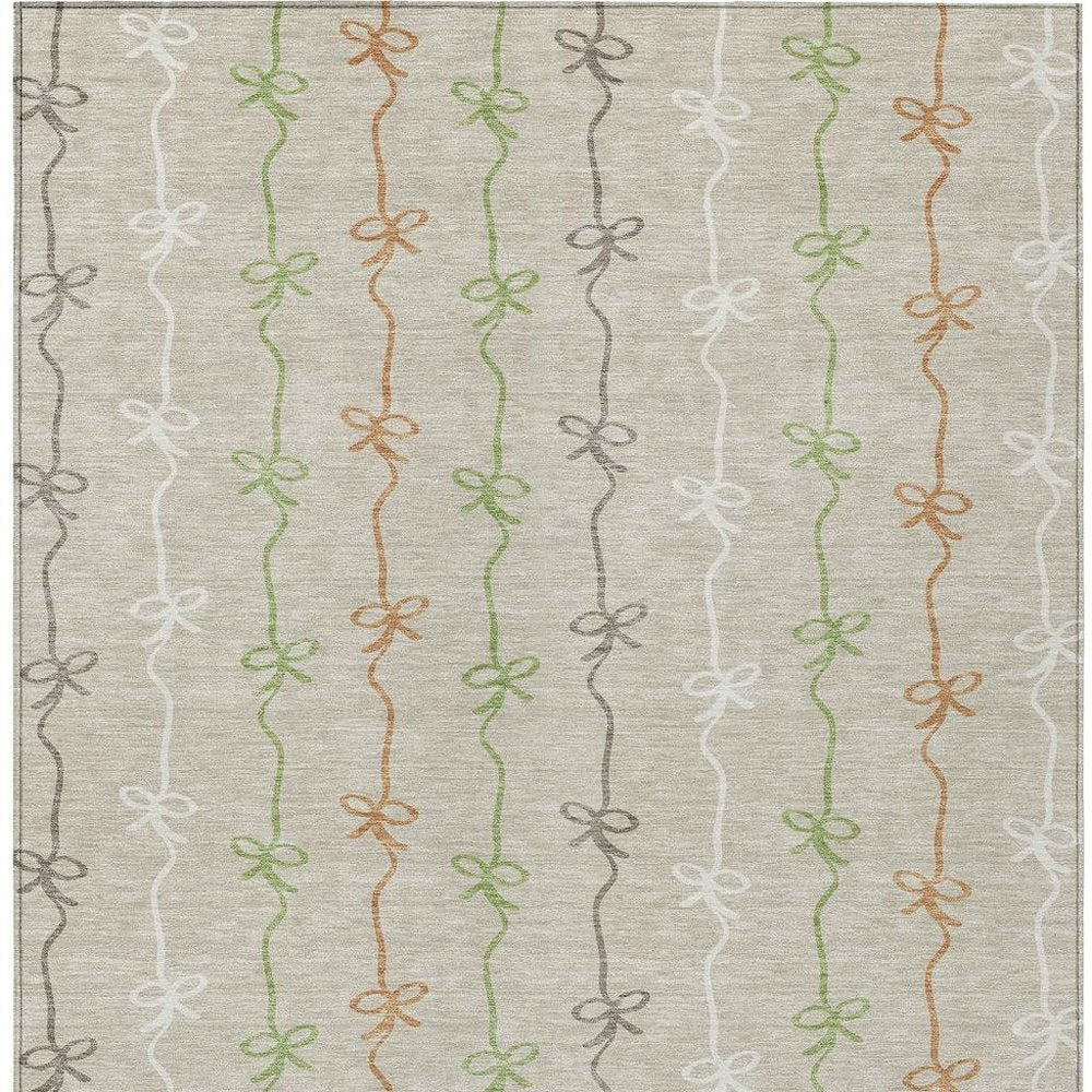 10' X 14' Beige And Gray Southwestern Washable Indoor Outdoor Area Rug HomeRoots
