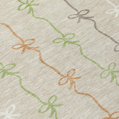 10' X 14' Beige And Gray Southwestern Washable Indoor Outdoor Area Rug HomeRoots