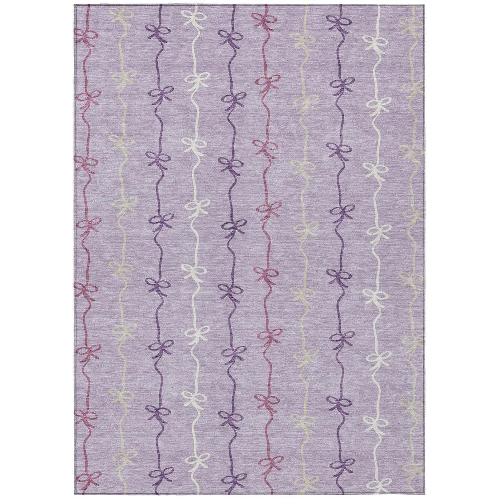 3' X 5' Lavender And Mauve Southwestern Washable Indoor Outdoor Area Rug HomeRoots