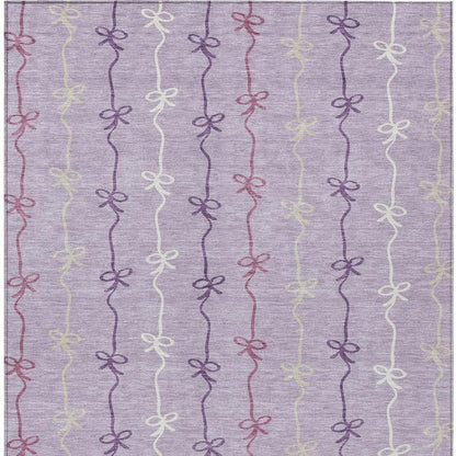 8' X 10' Lavender And Mauve Southwestern Washable Indoor Outdoor Area Rug HomeRoots