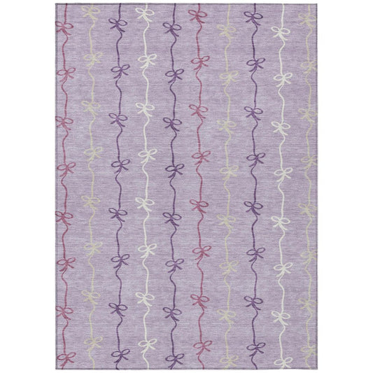 9' X 12' Lavender And Mauve Southwestern Washable Indoor Outdoor Area Rug HomeRoots