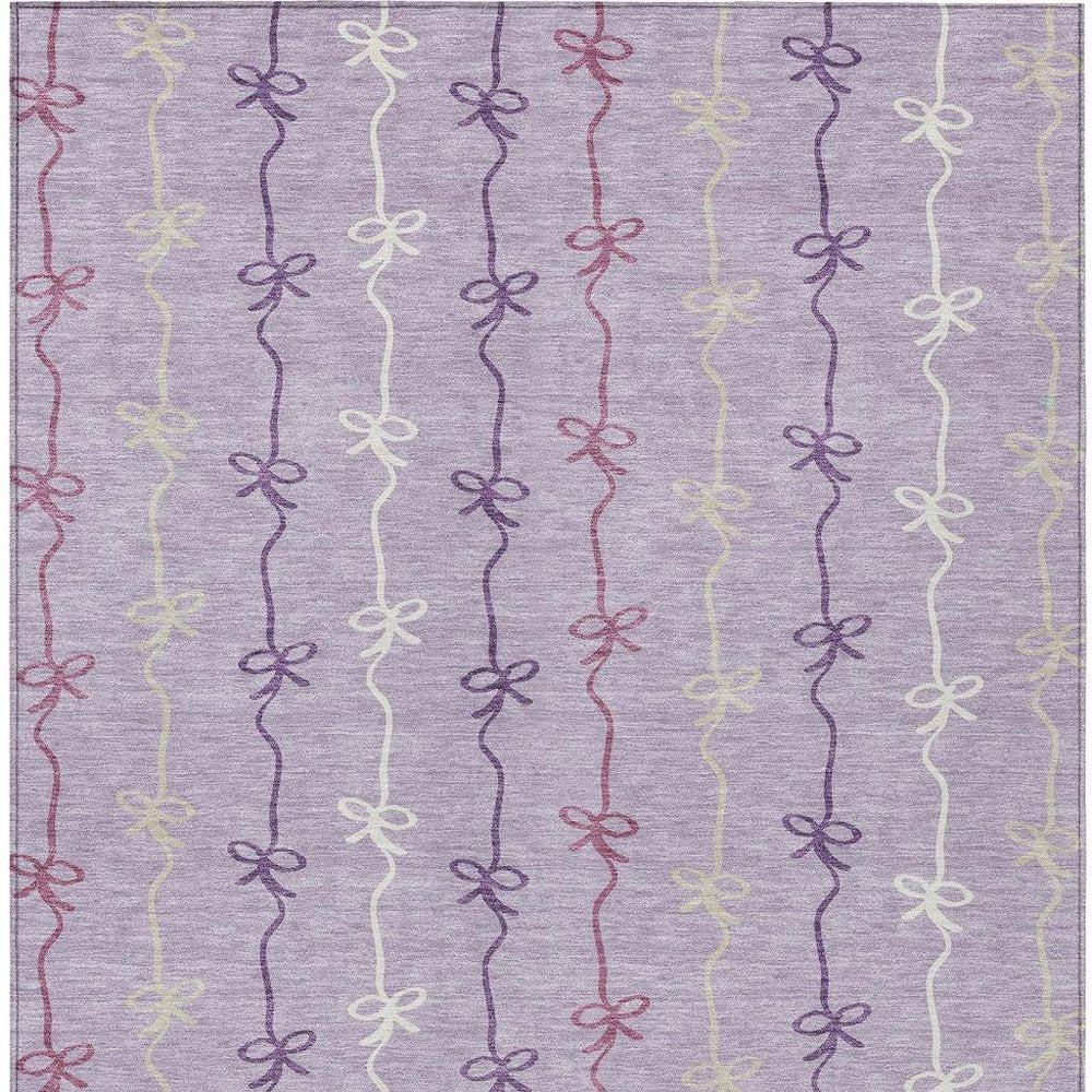 9' X 12' Lavender And Mauve Southwestern Washable Indoor Outdoor Area Rug HomeRoots