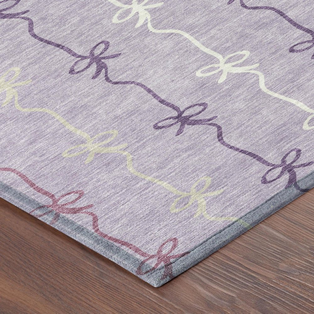 10' X 14' Lavender And Mauve Southwestern Washable Indoor Outdoor Area Rug HomeRoots