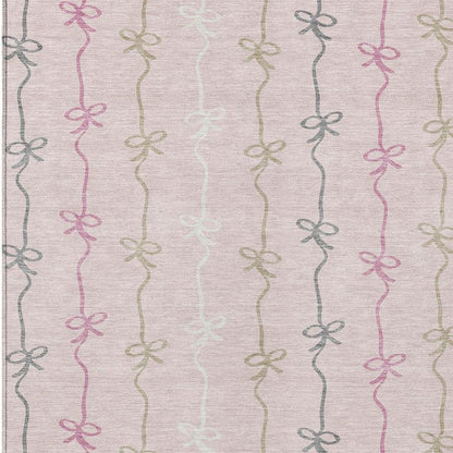 3' X 5' Pink And Gray Southwestern Washable Indoor Outdoor Area Rug HomeRoots