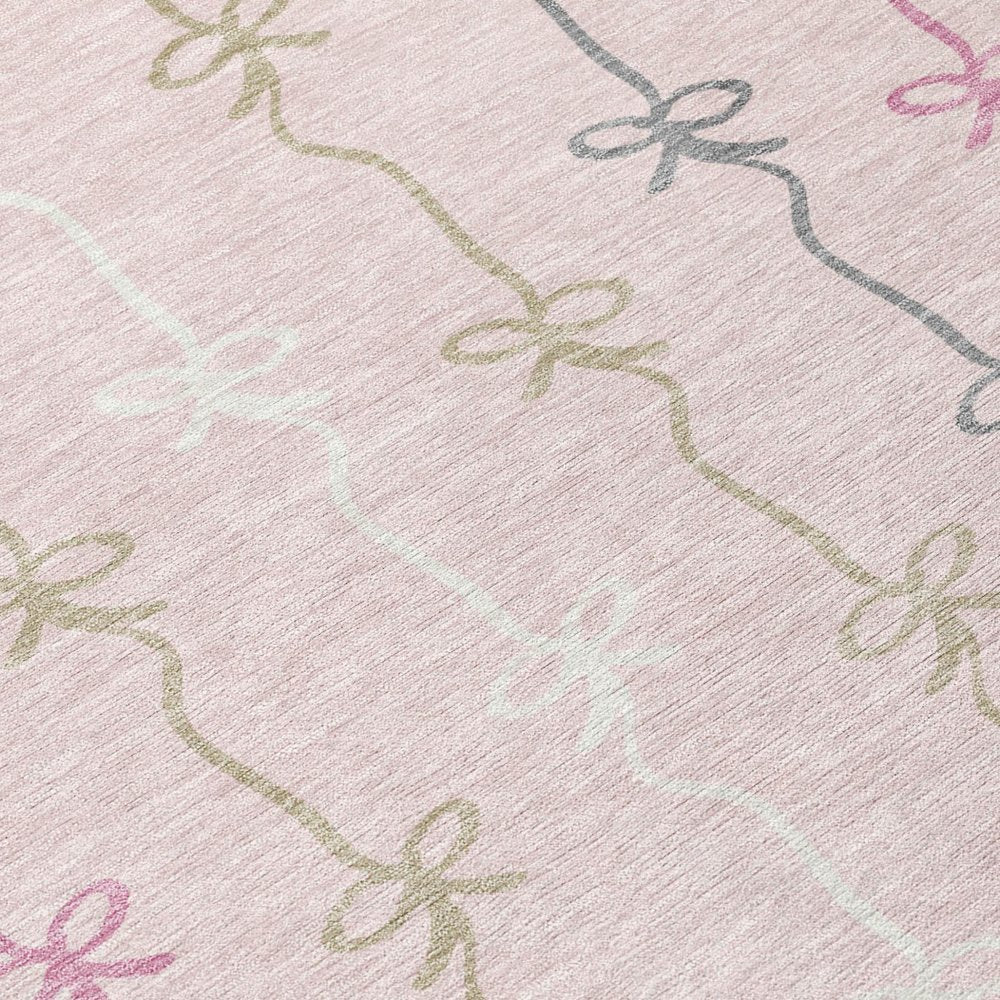 3' X 5' Pink And Gray Southwestern Washable Indoor Outdoor Area Rug HomeRoots