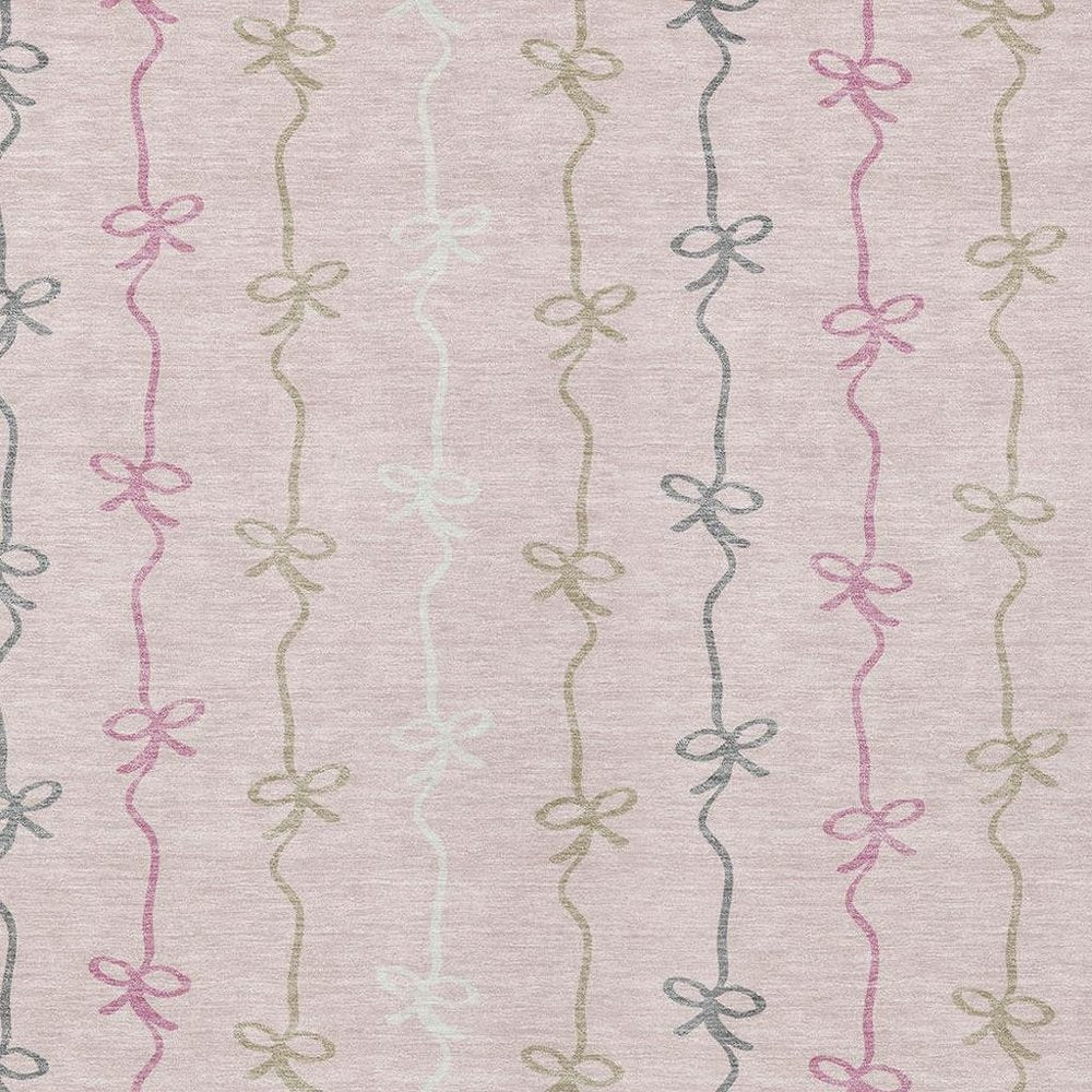 9' X 12' Pink And Gray Southwestern Washable Indoor Outdoor Area Rug HomeRoots
