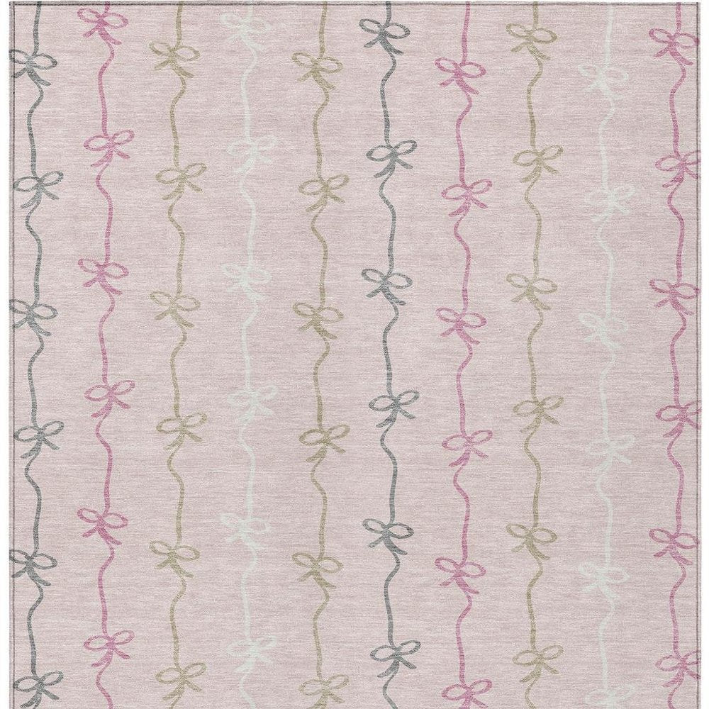 10' X 14' Pink And Gray Southwestern Washable Indoor Outdoor Area Rug HomeRoots