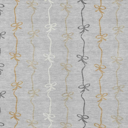 3' X 5' Silver And Gray Southwestern Washable Indoor Outdoor Area Rug HomeRoots