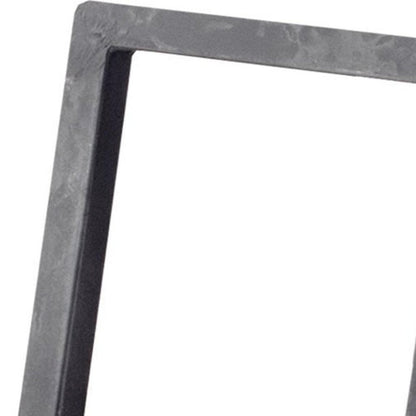 30" Gray Metal One Tier Bookcase HomeRoots