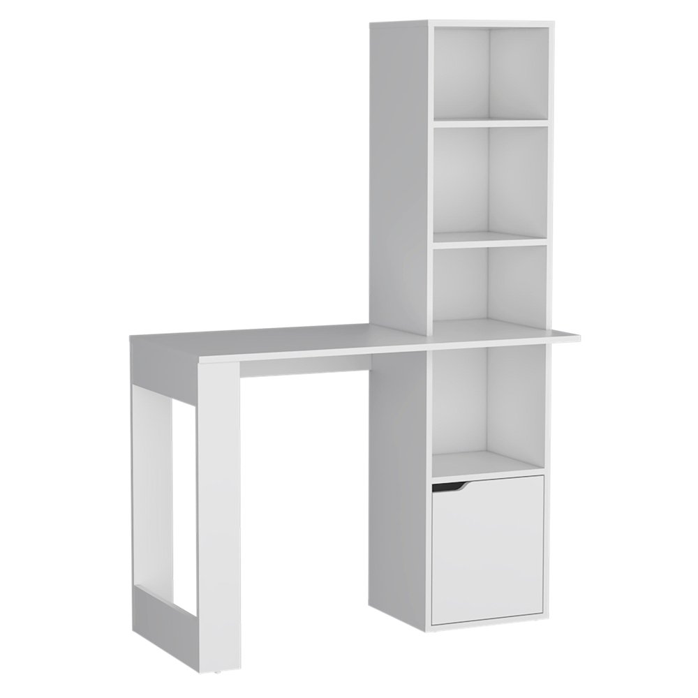 39" Black Wood Pedestal Computer Desk