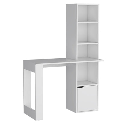 39" Black Wood Pedestal Computer Desk