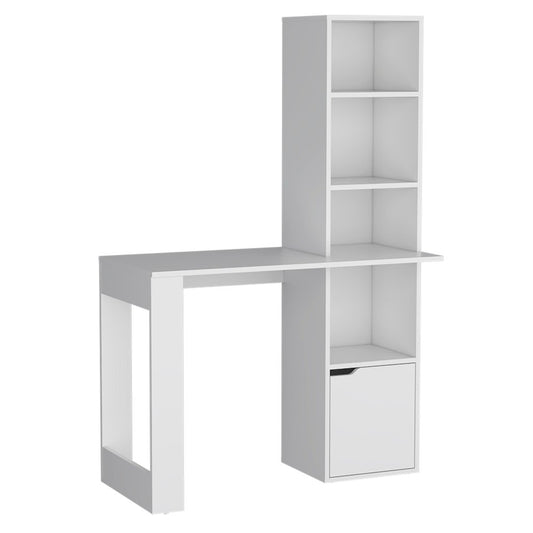 39" Black Wood Pedestal Computer Desk