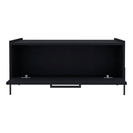 33" Black Wood Coffee Table