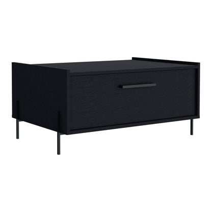 33" Black Wood Coffee Table HomeRoots