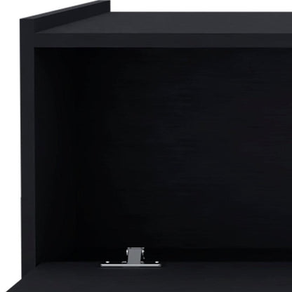 33" Black Wood Coffee Table