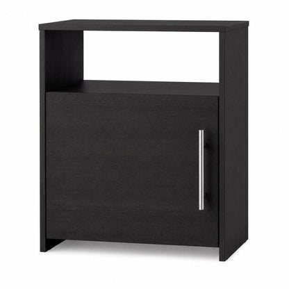 20" Black Wood Nightstand HomeRoots