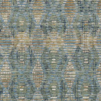 9' X 12' Green And Gray Floral Medallion Washable Indoor Outdoor Area Rug HomeRoots