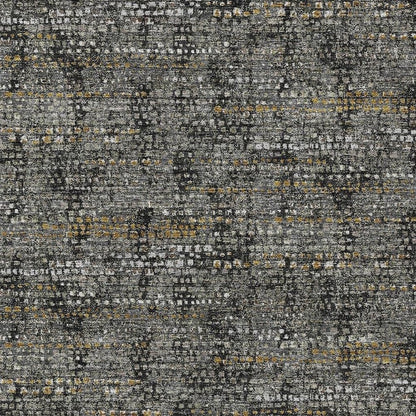 3' X 5' Black And Graphite Abstract Washable Indoor Outdoor Area Rug HomeRoots