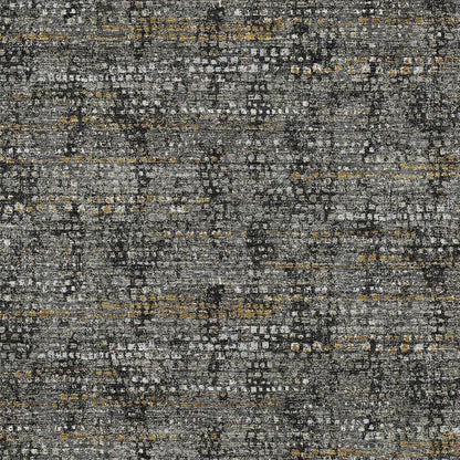 9' X 12' Black And Graphite Abstract Washable Indoor Outdoor Area Rug HomeRoots