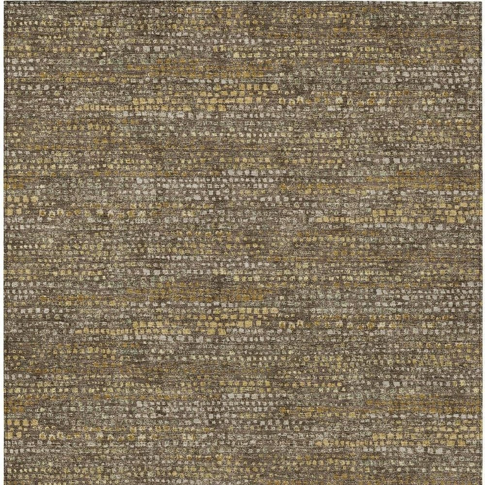 5' X 8' Chocolate And Brown Abstract Washable Indoor Outdoor Area Rug HomeRoots