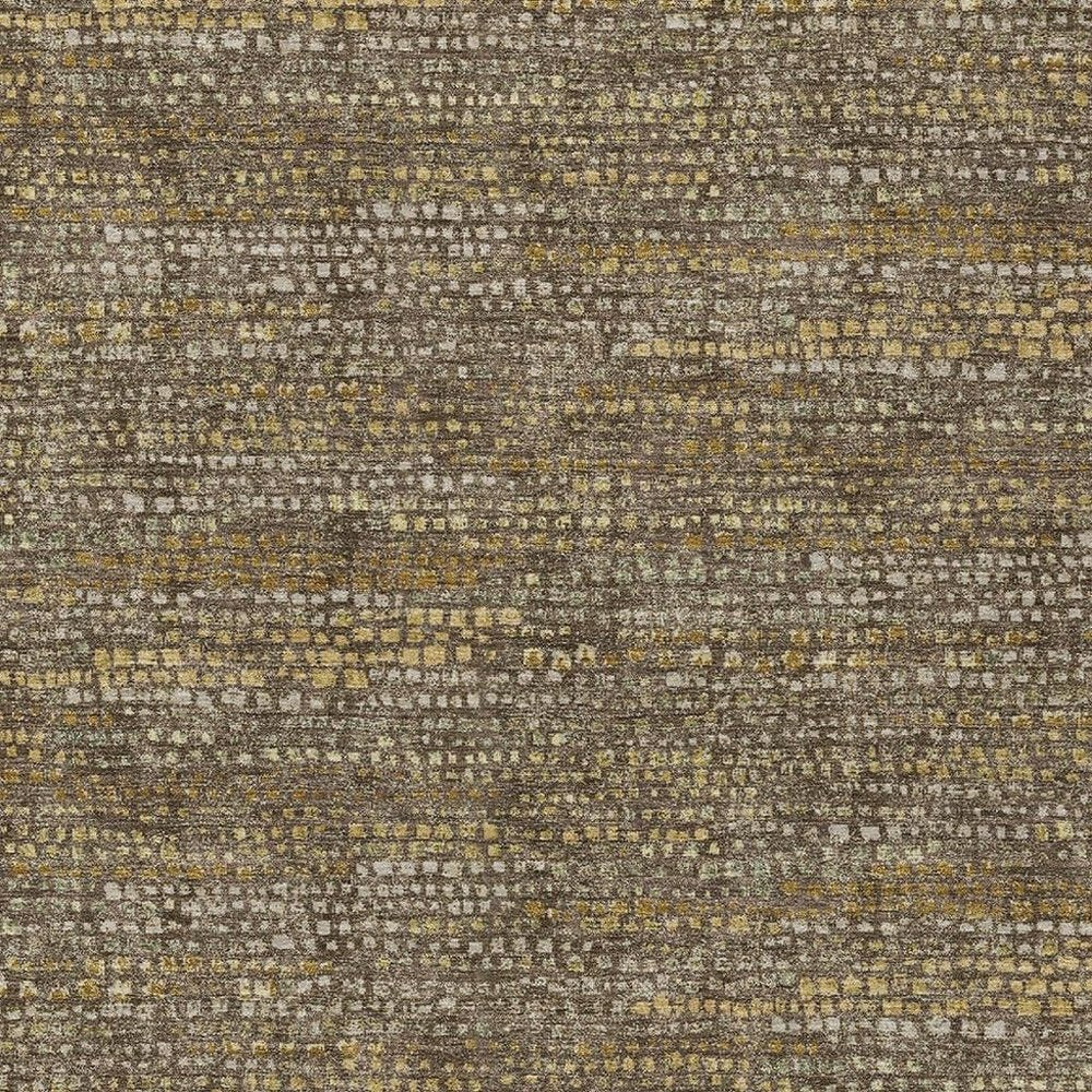 8' X 10' Chocolate And Brown Abstract Washable Indoor Outdoor Area Rug HomeRoots