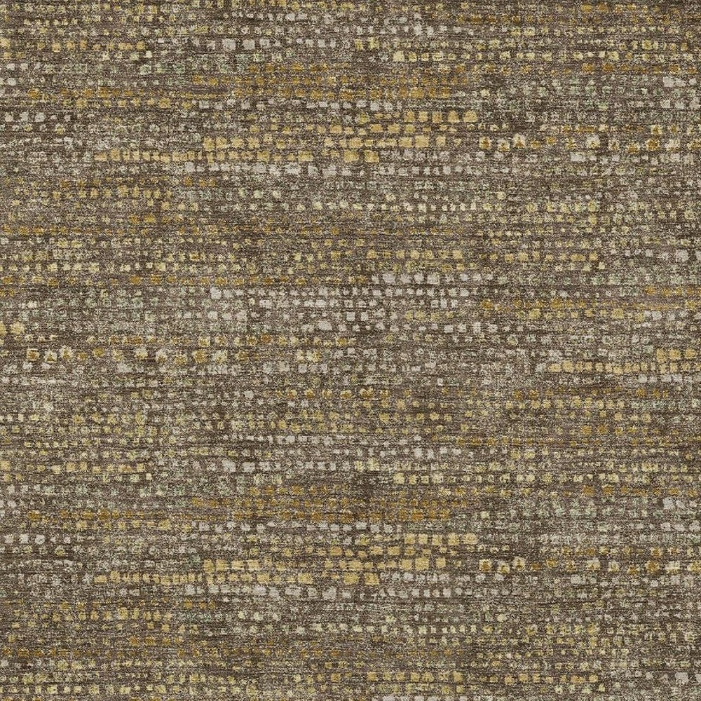 9' X 12' Chocolate And Brown Abstract Washable Indoor Outdoor Area Rug HomeRoots