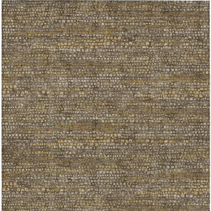 9' X 12' Chocolate And Brown Abstract Washable Indoor Outdoor Area Rug HomeRoots
