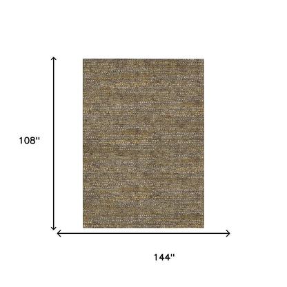 9' X 12' Chocolate And Brown Abstract Washable Indoor Outdoor Area Rug HomeRoots