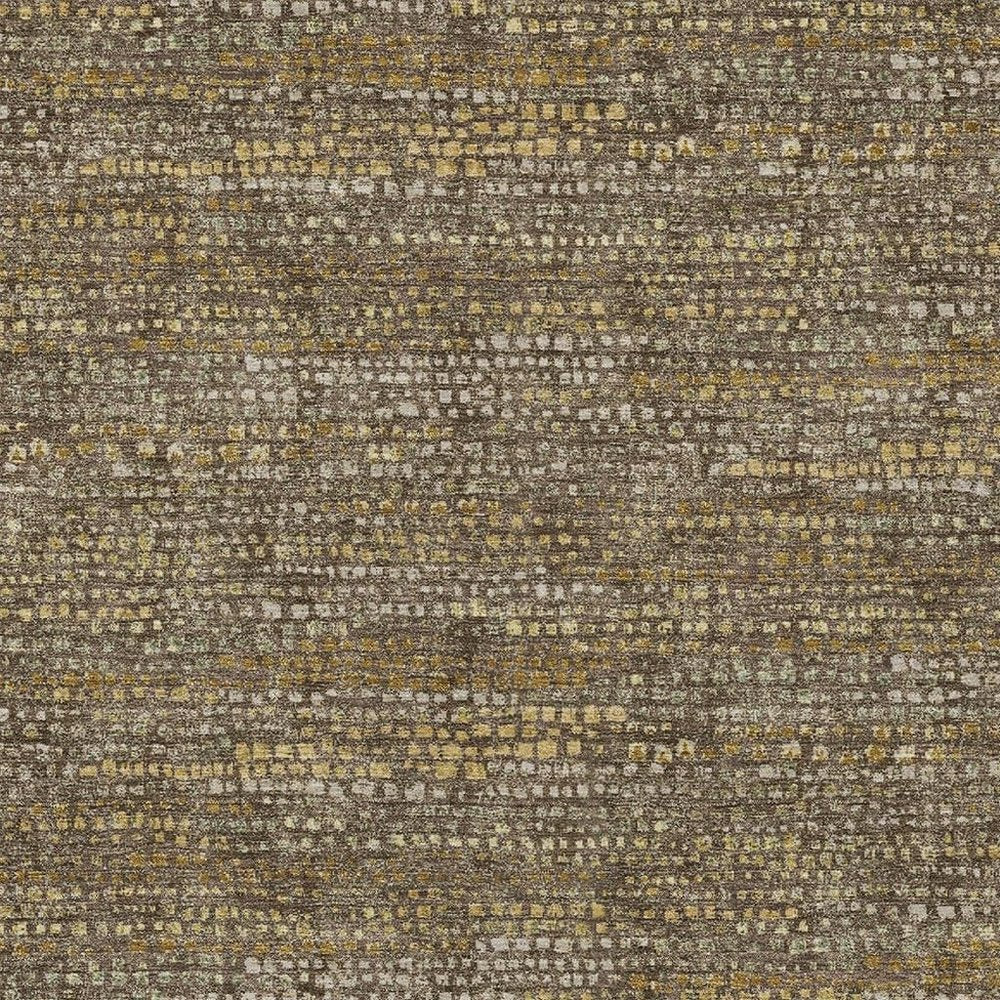 10' X 14' Chocolate And Brown Abstract Washable Indoor Outdoor Area Rug HomeRoots
