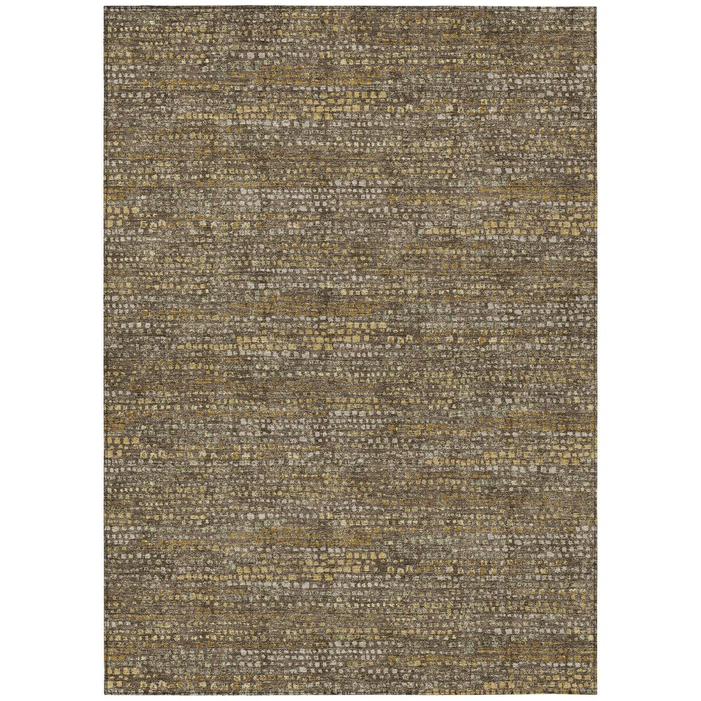 10' X 14' Chocolate And Brown Abstract Washable Indoor Outdoor Area Rug HomeRoots