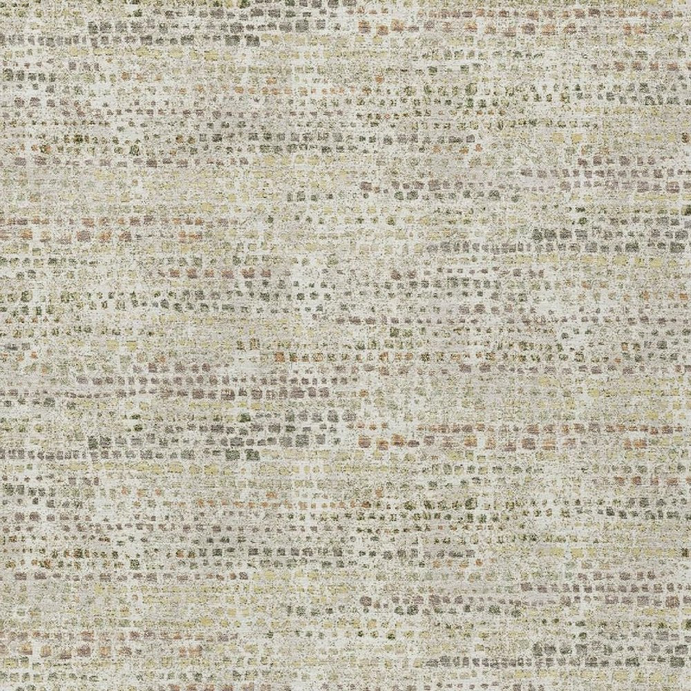 9' X 12' Ivory And Beige Abstract Washable Indoor Outdoor Area Rug HomeRoots