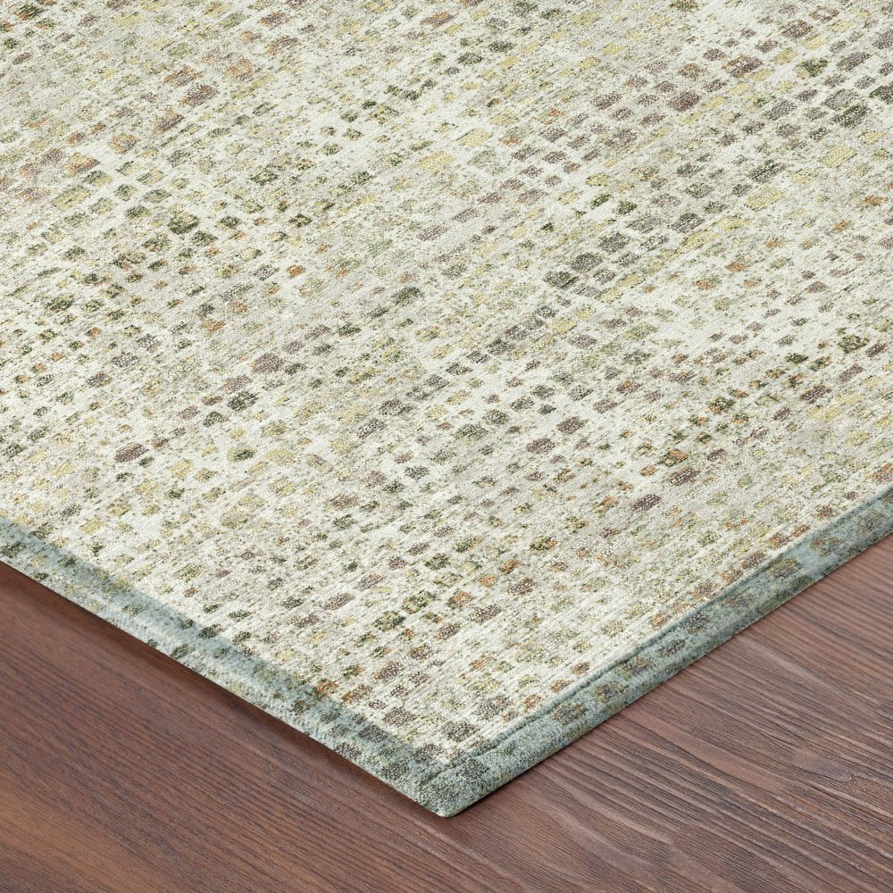 9' X 12' Ivory And Beige Abstract Washable Indoor Outdoor Area Rug HomeRoots