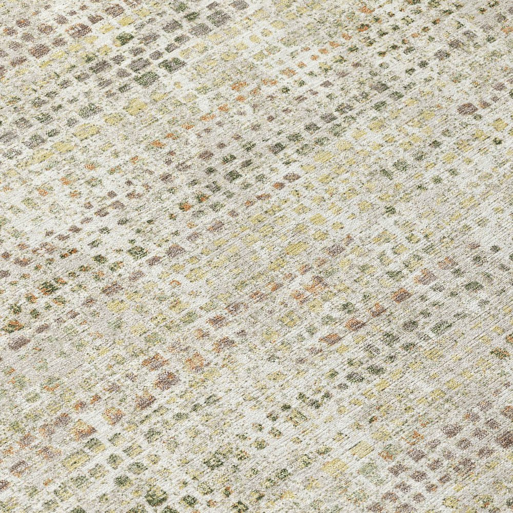 9' X 12' Ivory And Beige Abstract Washable Indoor Outdoor Area Rug HomeRoots