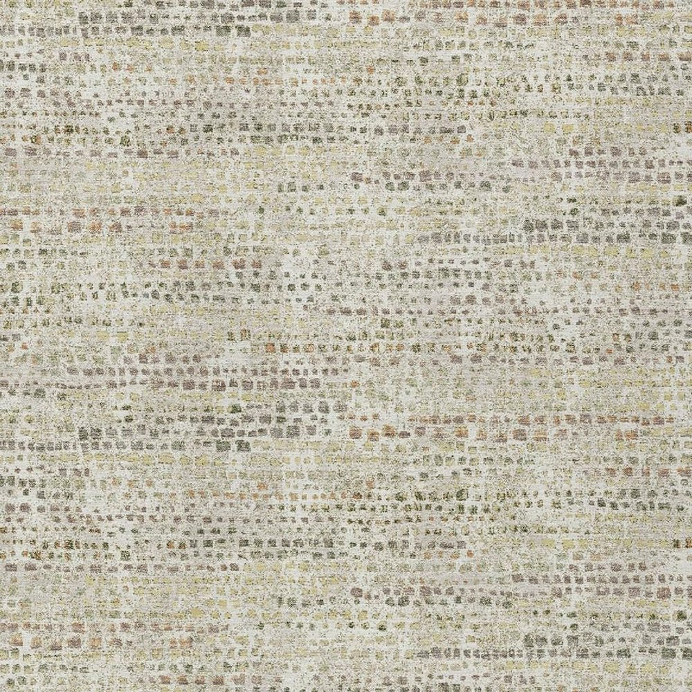 10' X 14' Ivory And Beige Abstract Washable Indoor Outdoor Area Rug HomeRoots