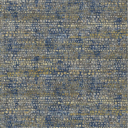 8' X 10' Navy Blue And Blue Abstract Washable Indoor Outdoor Area Rug HomeRoots