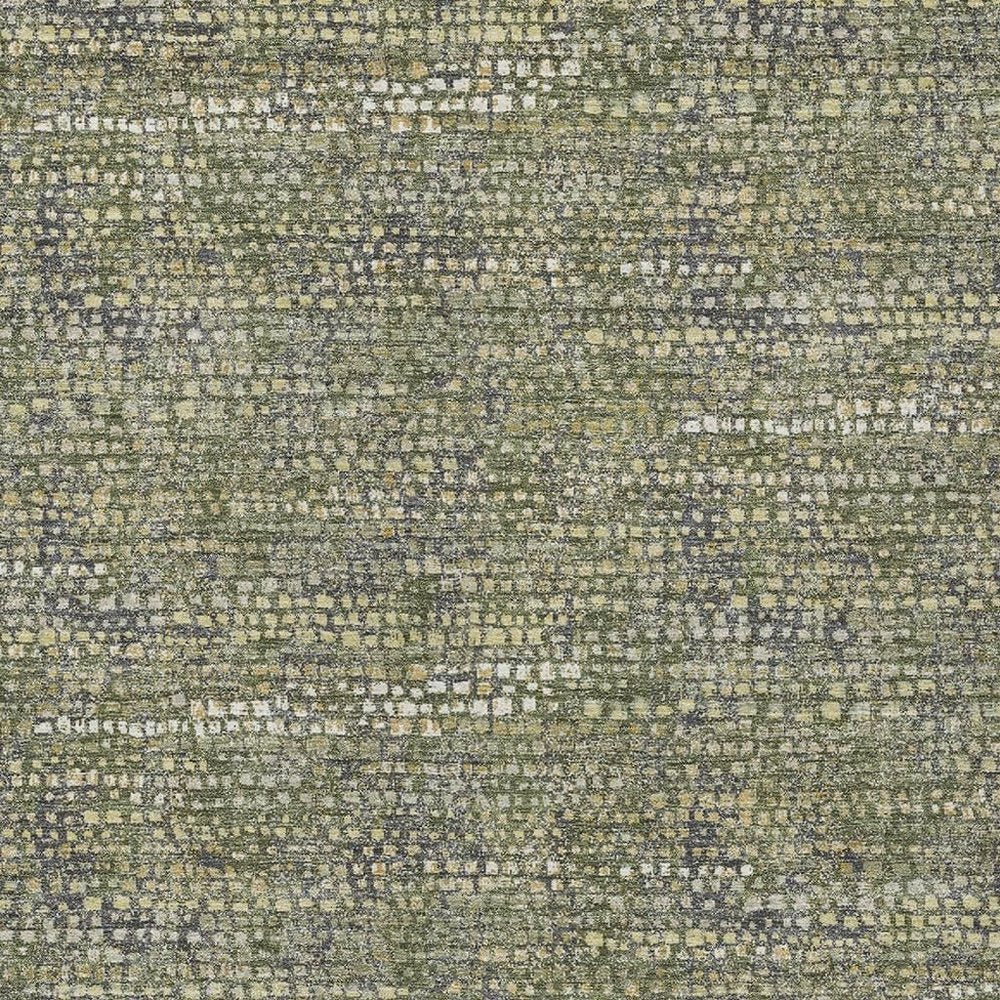 5' X 8' Olive Green And Green Abstract Washable Indoor Outdoor Area Rug HomeRoots
