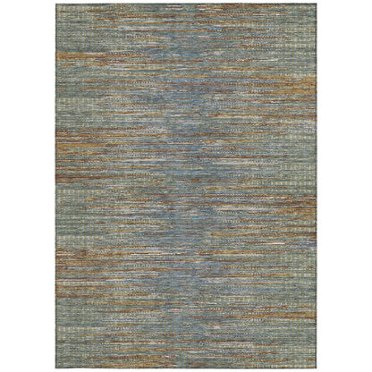 8' X 10' Green And Gray Abstract Washable Indoor Outdoor Area Rug HomeRoots
