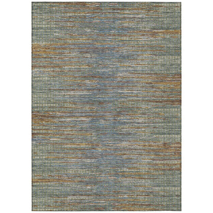 8' X 10' Green And Gray Abstract Washable Indoor Outdoor Area Rug HomeRoots