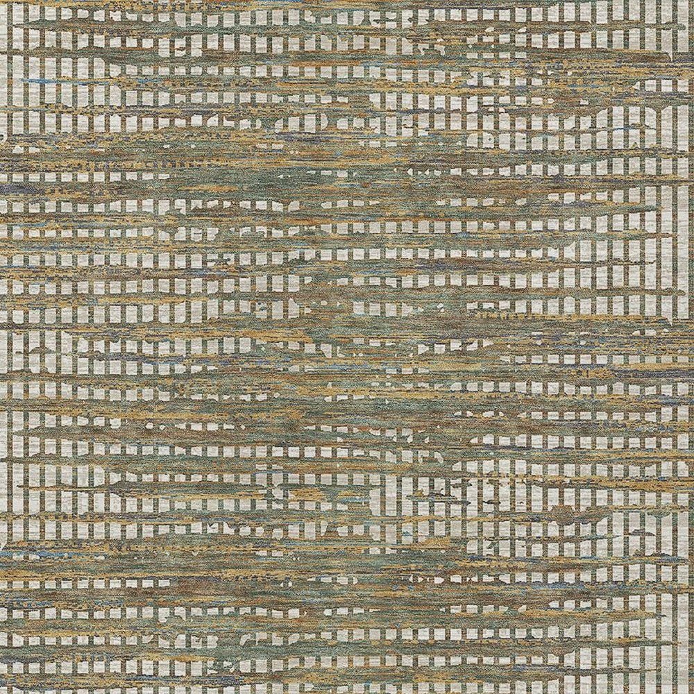 5' X 8' Beige And Brown Abstract Washable Indoor Outdoor Area Rug HomeRoots