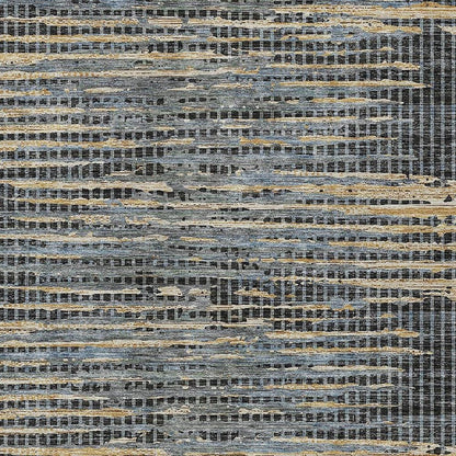 9' X 12' Black And Graphite Abstract Washable Indoor Outdoor Area Rug HomeRoots