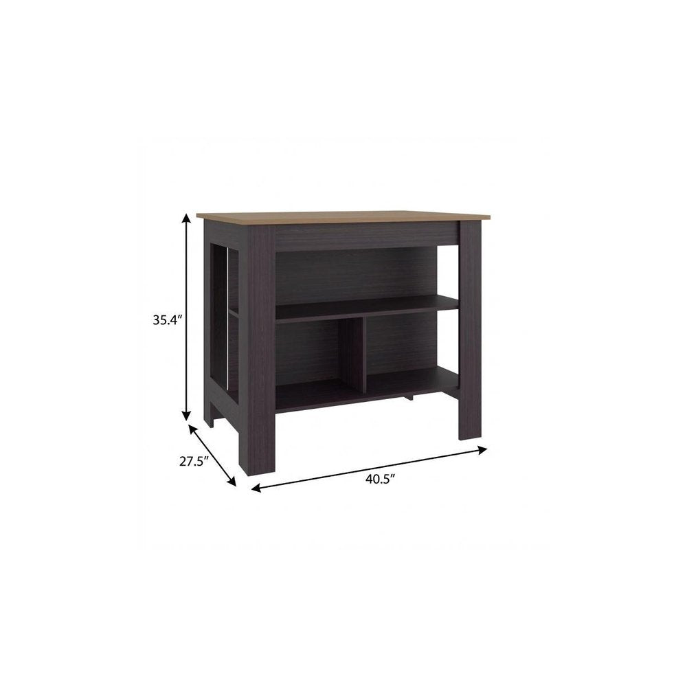 28" Brown Wood Kitchen Island HomeRoots