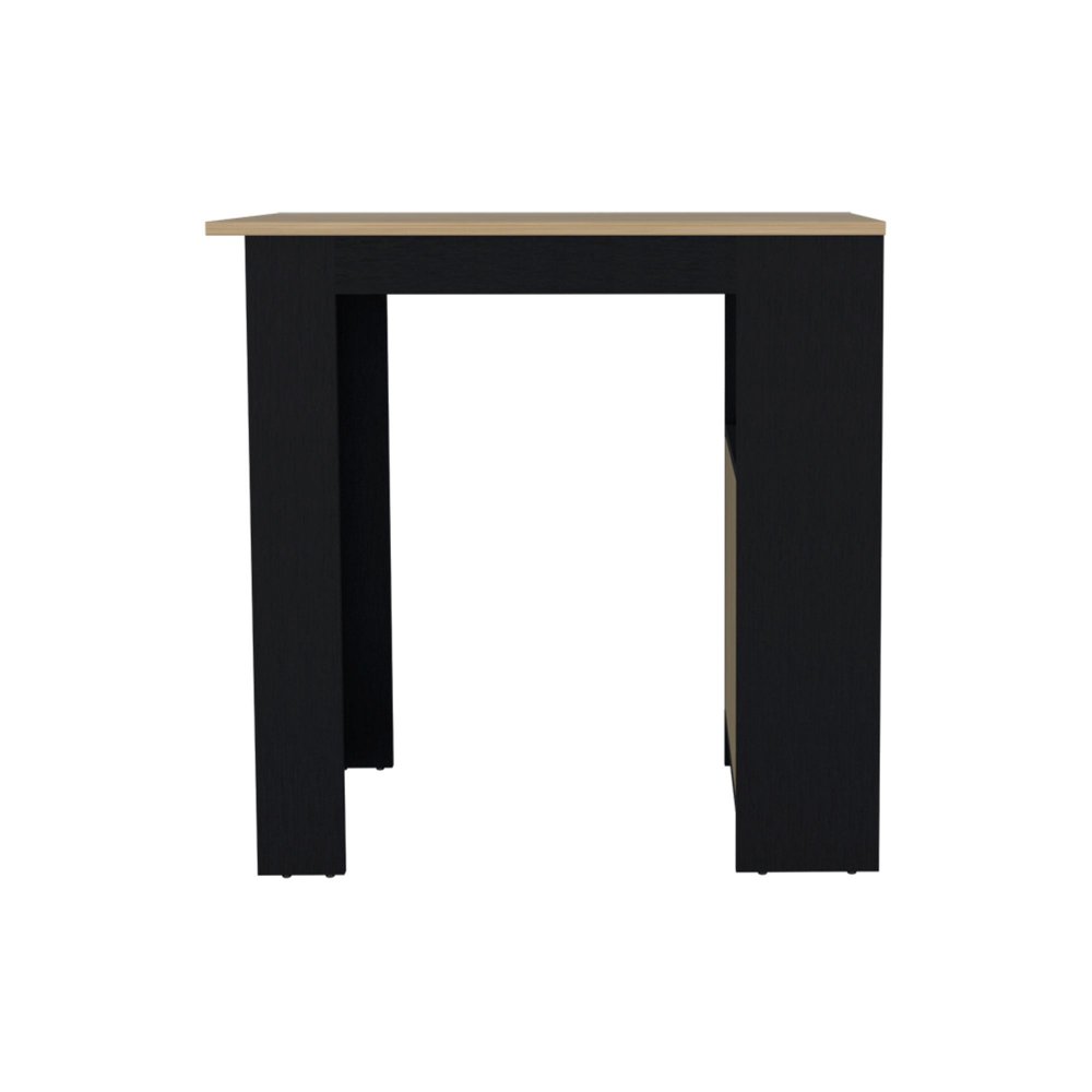 23" Black Wood Kitchen Island — view 2