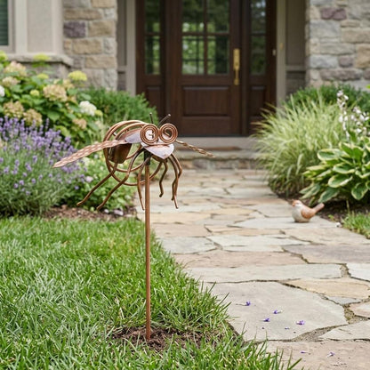 3" Copper Insect Garden Stake
