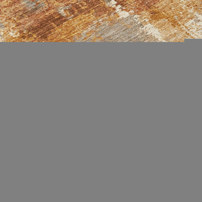 10' X 14' Taupe And Gray Abstract Washable Indoor Outdoor Area Rug HomeRoots