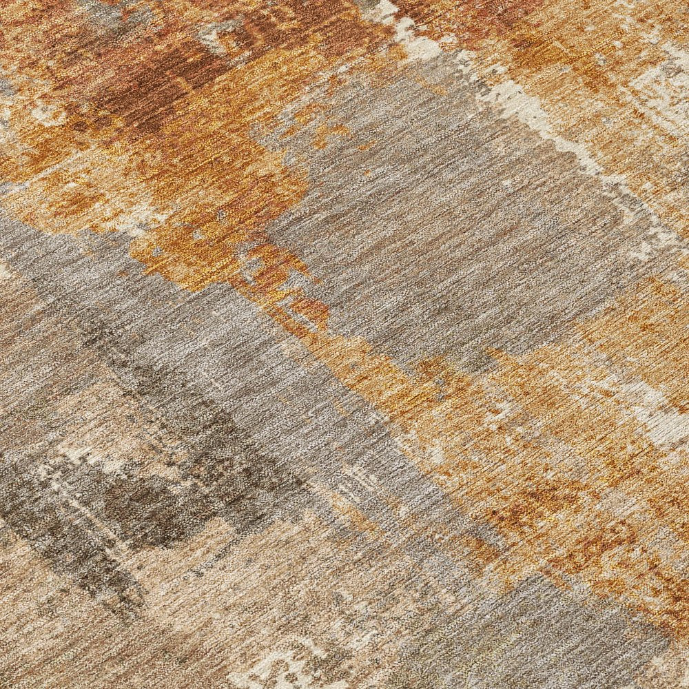 10' X 14' Taupe And Gray Abstract Washable Indoor Outdoor Area Rug HomeRoots